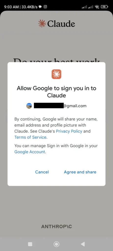 Claude 앱에서 Gmail 로그인하기
